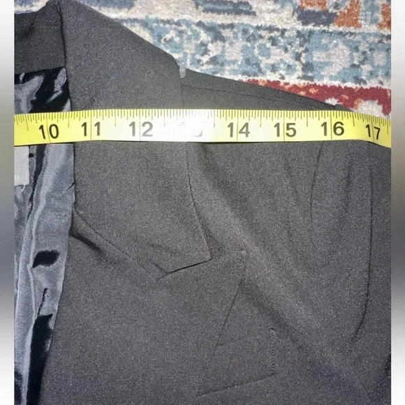 NWT Worthington Sz M Black Blazer Jacket Long Sleeve Formal Career - Picture 8 of 9